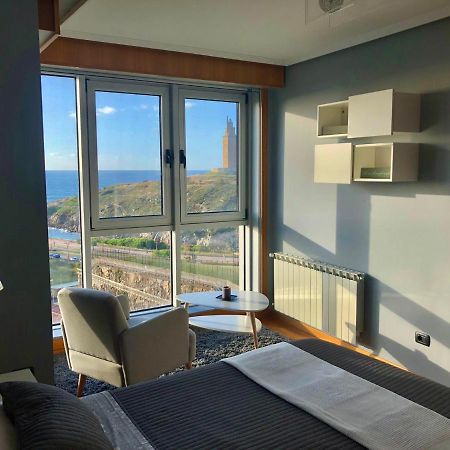 Parking, Vistas Al Mar Y Tres Habitaciones A Coruña Exteriér fotografie