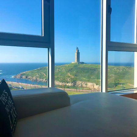 Parking, Vistas Al Mar Y Tres Habitaciones A Coruña Exteriér fotografie