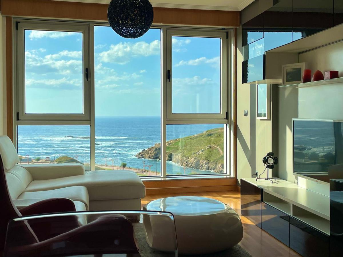 Parking, Vistas Al Mar Y Tres Habitaciones A Coruña Exteriér fotografie