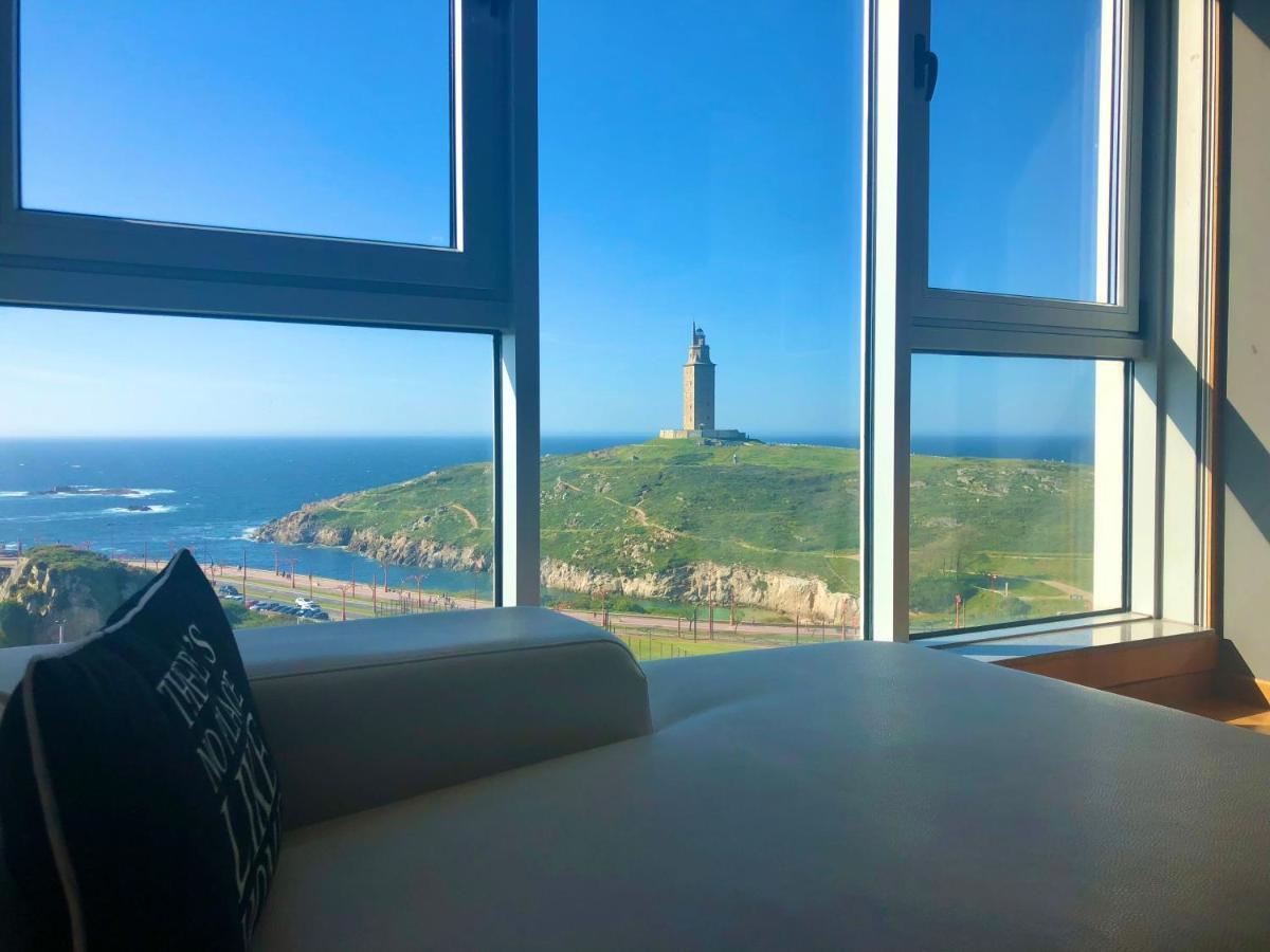 Parking, Vistas Al Mar Y Tres Habitaciones A Coruña Exteriér fotografie